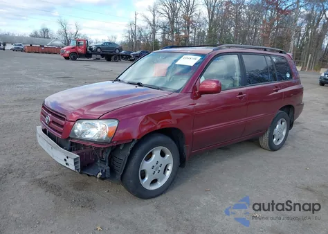 2006 Toyota Highlander Limited V6 from USA, damaged, VIN JTEEP21A060183795
